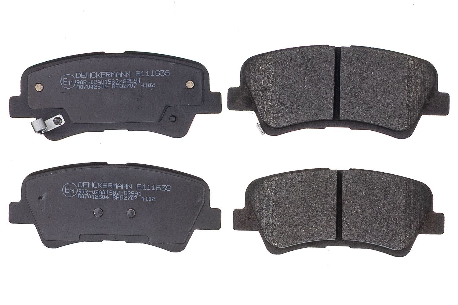 set placute frana,frana disc DENCKERMANN B111639