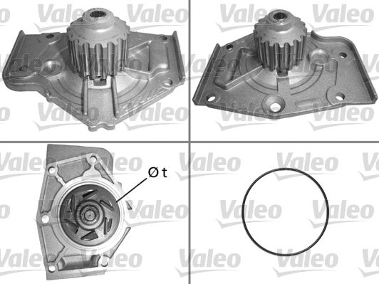Pompa wody, chłodzenie silnika VALEO 506004