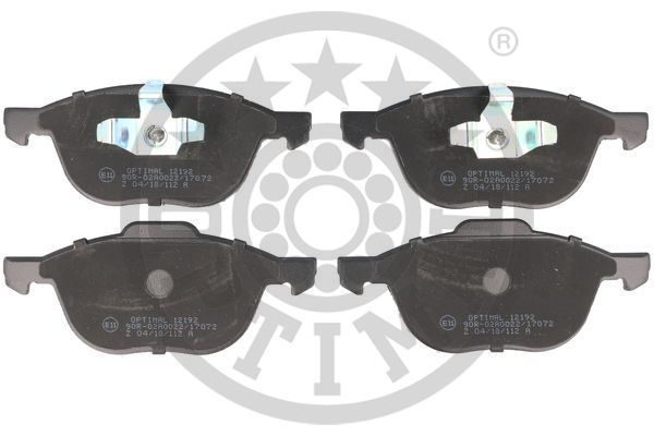 Zestaw klocków hamulcowych, hamulce tarczowe OPTIMAL BP-12192