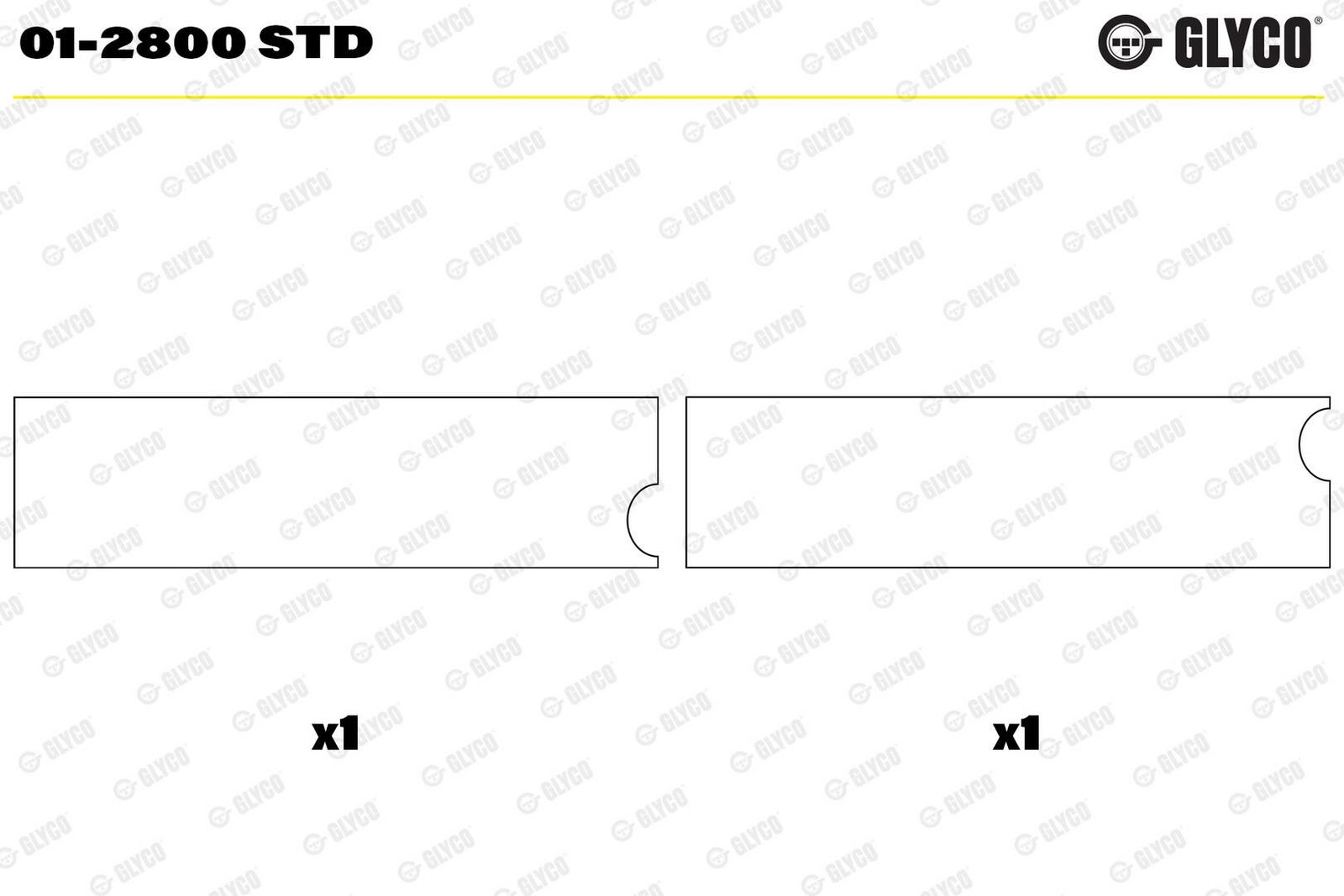 Cuzinet bielă GLYCO 01-2800 STD