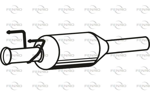 Filtr sadzy / filtr cząstek stałych, układ wydechowy FENNO P9934DPF