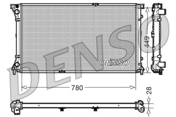 Chłodnica, układ chłodzenia silnika DENSO DRM23098