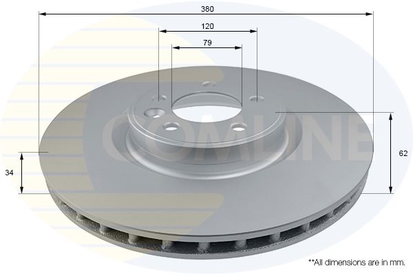 Tarcza hamulcowa COMLINE ADC1285V