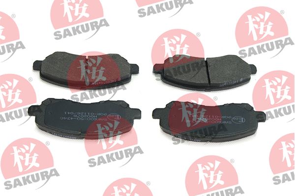Sada brzdových platničiek kotúčovej brzdy SAKURA 600-50-4340