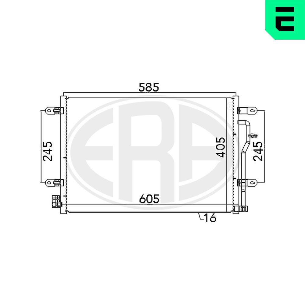 Condensator, climatizare ERA 667089