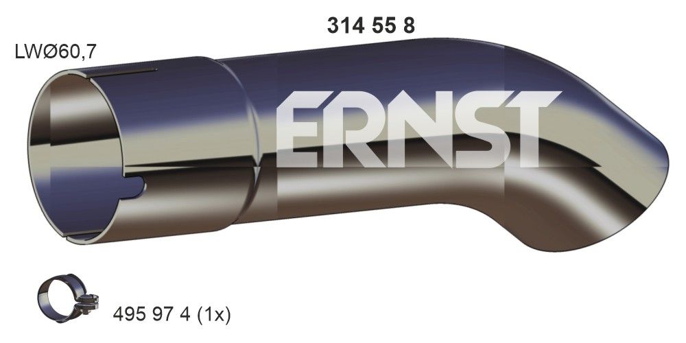 Výfuková trubka ERNST 332491