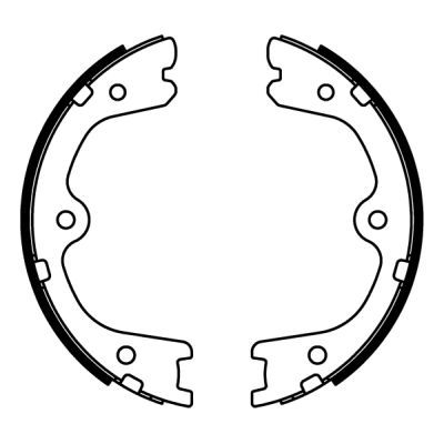 Zestaw szczęk hamulcowych, hamulec postojowy ABE C01062ABE