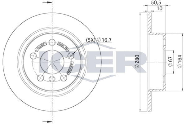 Tarcza hamulcowa ICER 78BD0045-2
