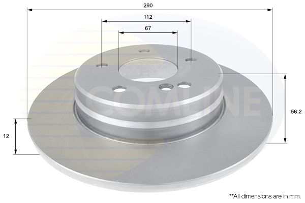 Tarcza hamulcowa COMLINE ADC1636