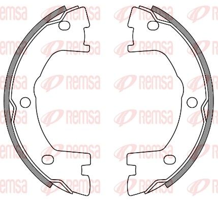 Szczęka hamulcowa, hamulec postojowy REMSA 4640.00