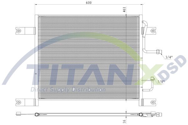 Condensator, climatizare TITANX CD159002