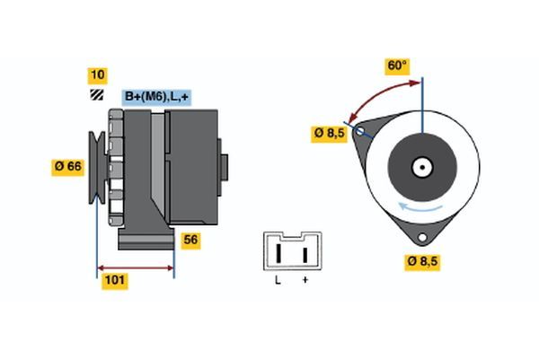 Alternator BOSCH 0 986 031 831