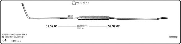 Układ wydechowy IMASAF 505000021