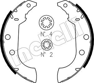 Zestaw szczęk hamulcowych METELLI 53-0323
