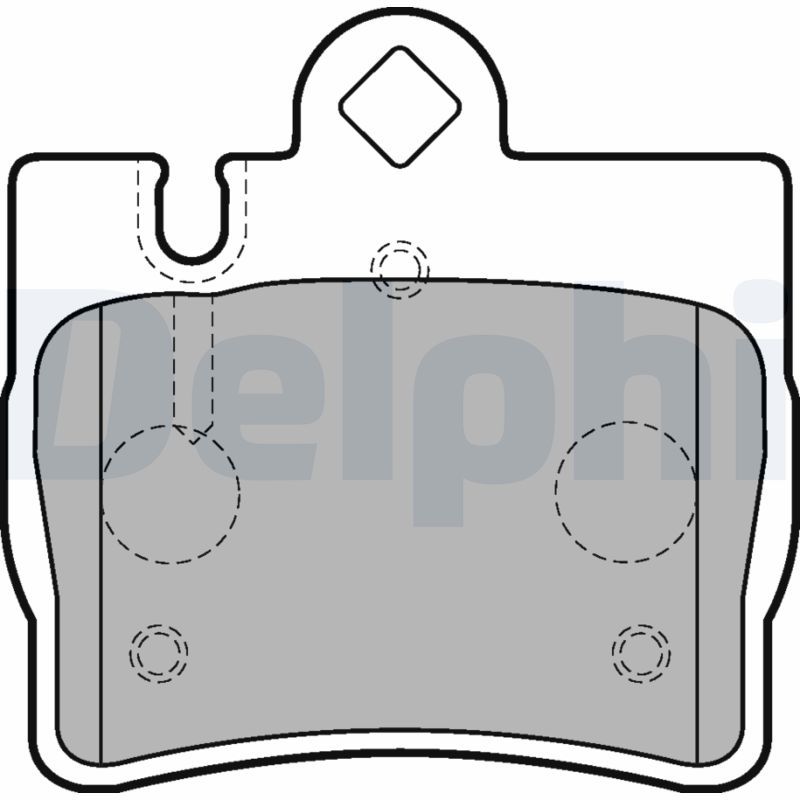 Sada brzdových platničiek kotúčovej brzdy DELPHI LP1697