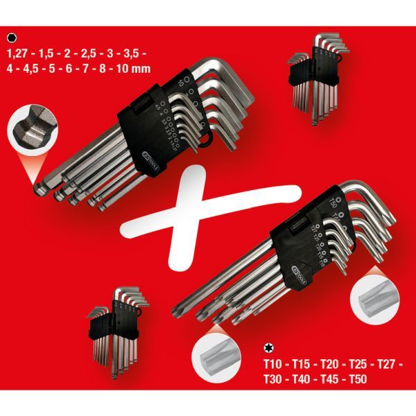 Set surubelnite unghiulare KS TOOLS 151.4000