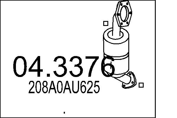 Katalizator MTS 04.3376