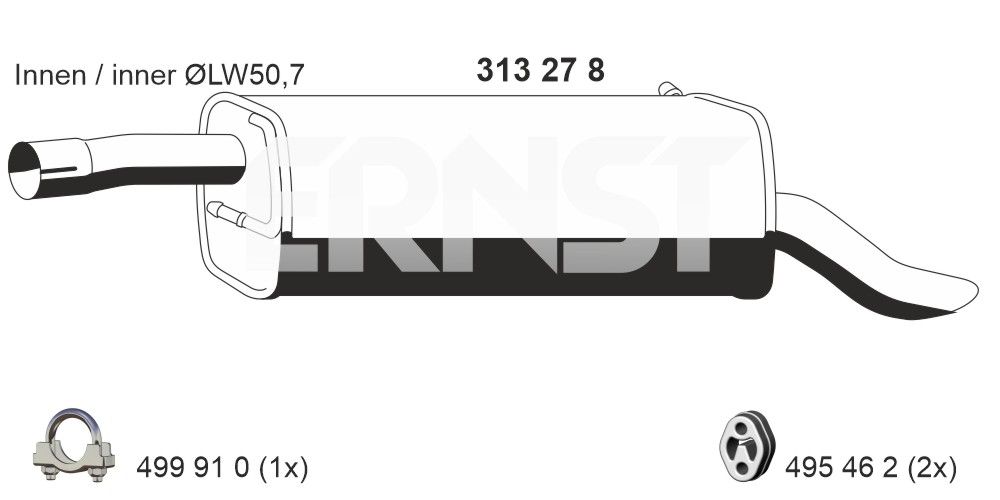 Toba esapament finala ERNST 313278
