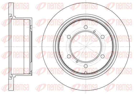 Tarcza hamulcowa REMSA 6552.00