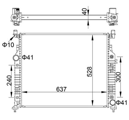 Chłodnica, układ chłodzenia silnika HART 622 279