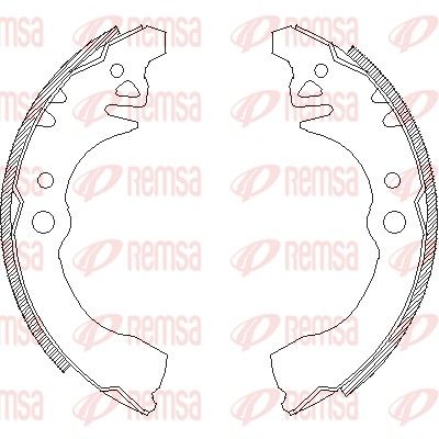 Szczęka hamulcowa REMSA 4374.00