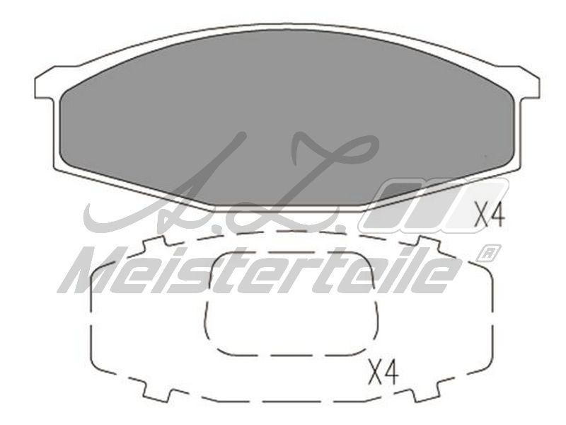V38-0029 KIT DE PLAQUETTES DE FREIN