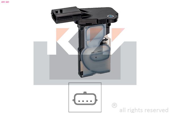 Przepływomierz masowy powietrza KW 491561