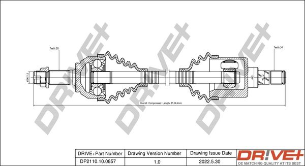 Wał napędowy DR!VE+ DP2110.10.0857