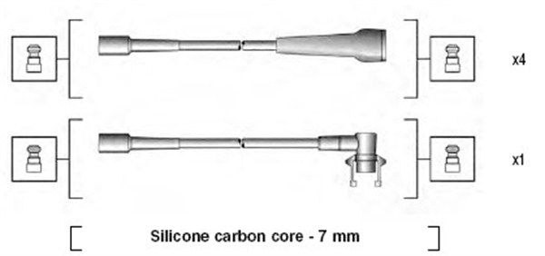 Zestaw przewodów zapłonowych MAGNETI MARELLI 941145190716