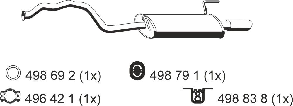 Toba esapament finala ERNST 233101