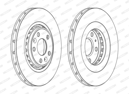 Tarcza hamulcowa FERODO DDF1727C
