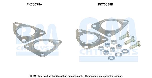 Zestaw montażowy, rura wydechowa BM CATALYSTS FK70038