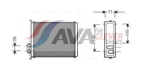 Теплообменник, отопление салона