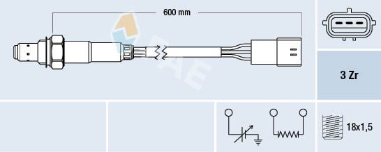 Sonda lambda FAE 77467