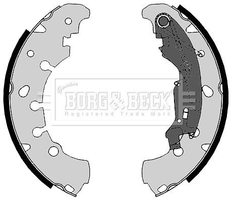 Zestaw szczęk hamulcowych BORG & BECK BBS6364