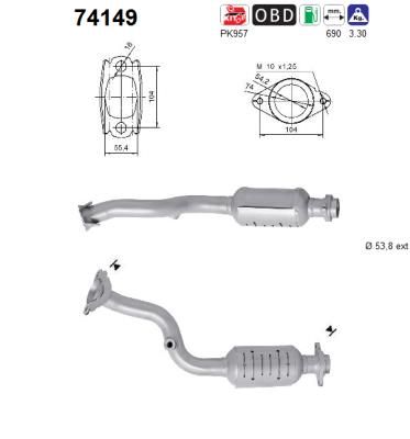 Katalizator AS 20010JD20B