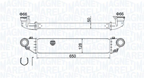 Chłodnica powietrza doładowującego MAGNETI MARELLI 351319204280