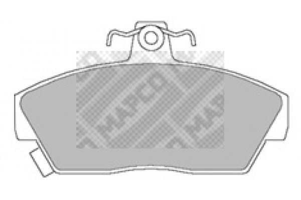 Zestaw klocków hamulcowych, hamulce tarczowe MAPCO 6526