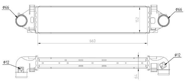 Intercooler, compresor MTR 13054896