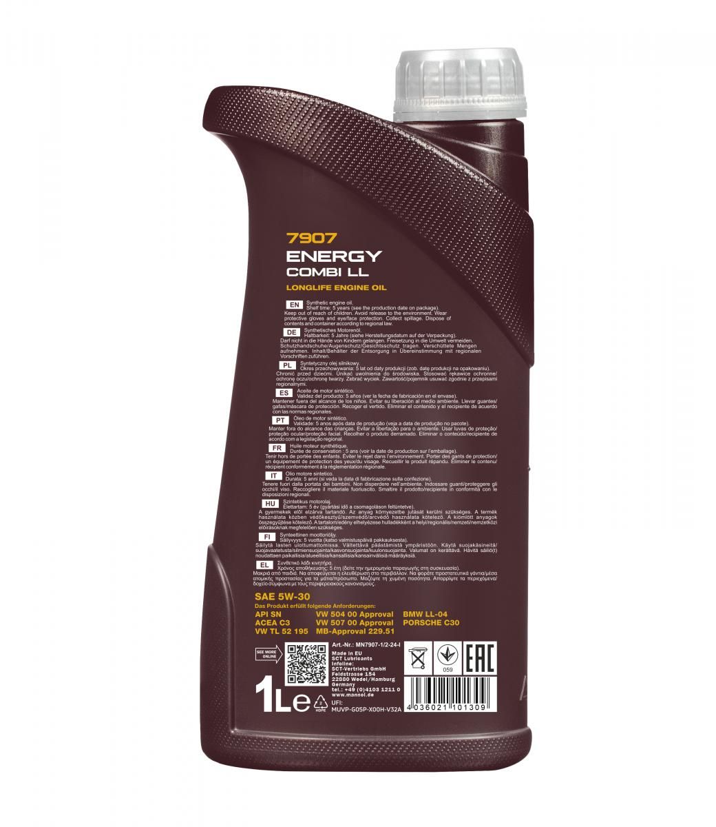 Motorový olej MN7907-1 MANNOL Energy LL 5W-30, 1L