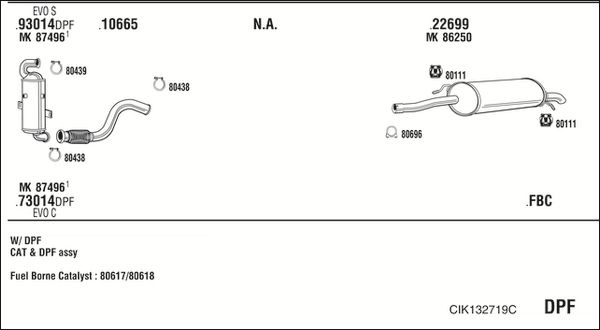 Układ wydechowy WALKER CIK132719C