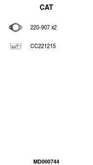 Katalizator FA1 MD000744