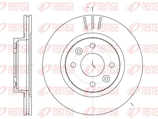 Brzdový kotúč REMSA 6204.10