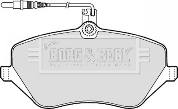 Zestaw klocków hamulcowych, hamulce tarczowe BORG & BECK BBP1898
