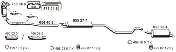 Układ wydechowy ERNST 050652