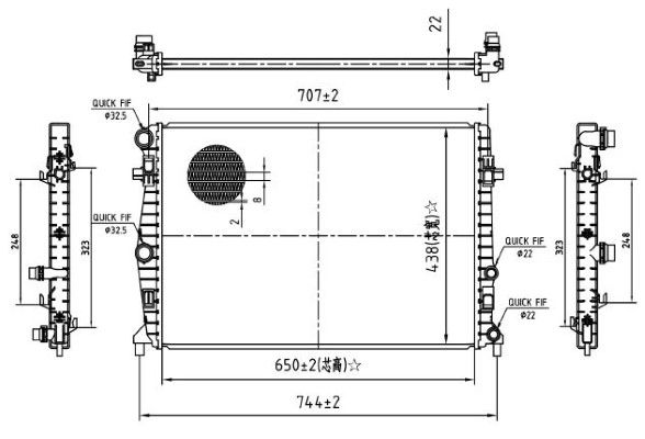 Radiator, racire motor MTR 13054872