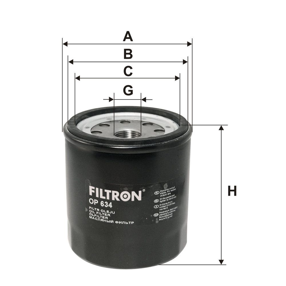 Levně Olejový filtr FILTRON OP 634