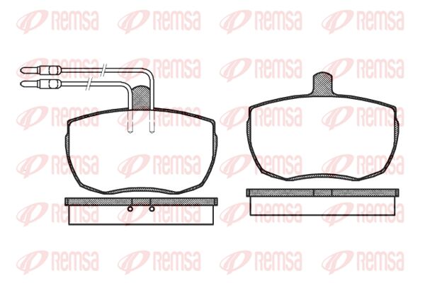 Zestaw klocków hamulcowych, hamulce tarczowe KAWE 0056 04