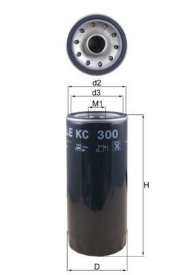 Palivový filtr KNECHT KC 300