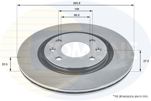 Tarcza hamulcowa COMLINE ADC1504V